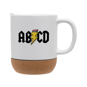 ABCD, Ceramic coffee mug Cork (MAT), 330ml (1pcs)