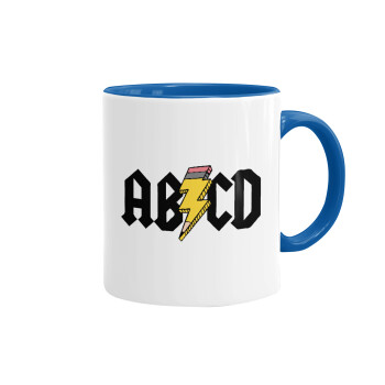 ABCD, Mug colored blue, ceramic, 330ml