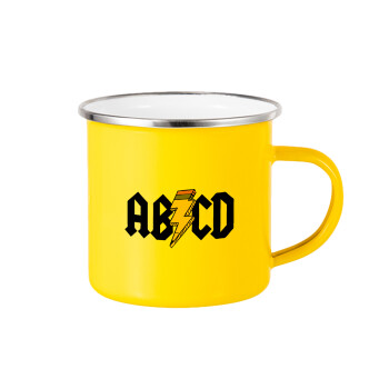 ABCD, Yellow Enamel Metallic Cup 360ml