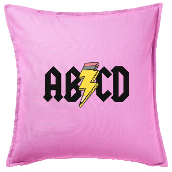 ABCD, Sofa cushion Pink 50x50cm includes filling