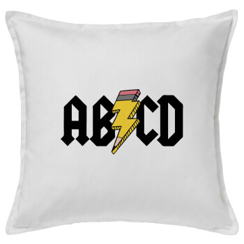 ABCD, Sofa cushion White 50x50cm includes filling