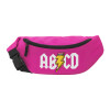 Unisex waist bag (banana) in PINK color with 2 pockets