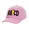 Casual children's baseball cap, 100% Cotton Twill, PINK (COTTON, CHILDREN'S, ONE SIZE)