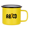 Metallic enamel MATT Yellow cup 360ml