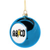 Blue Christmas tree ball ornament 8cm