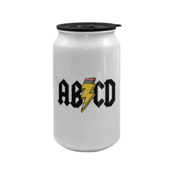 ABCD, Κούπα ταξιδιού μεταλλική με καπάκι (tin-can) 500ml