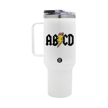 ABCD, Mega Stainless steel Tumbler with lid, double wall 1,2L