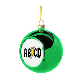 ABCD, Green Christmas tree ornament ball 8cm