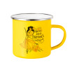 Yellow Enamel Metallic Cup 360ml