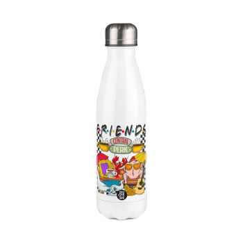 Friends, Metal mug thermos White (Stainless steel), double wall, 500ml