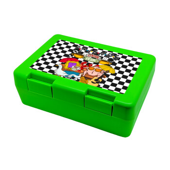 Friends, Children's cookie container GREEN 185x128x65mm (BPA free plastic)