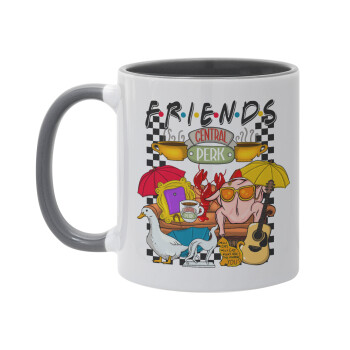 Friends, Mug colored grey, ceramic, 330ml