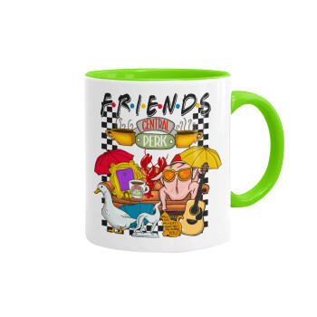 Friends, Mug colored light green, ceramic, 330ml