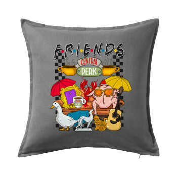 Friends, Sofa cushion Grey 50x50cm includes filling