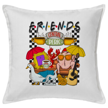 Friends, Sofa cushion White 50x50cm includes filling