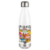 Metal mug thermos White (Stainless steel), double wall, 500ml