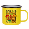 Metallic enamel MATT Yellow cup 360ml