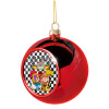 Christmas tree ball Red 8cm