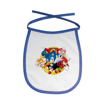 Sonic and friends, Σαλιάρα μωρού αλέκιαστη με κορδόνι Μπλε