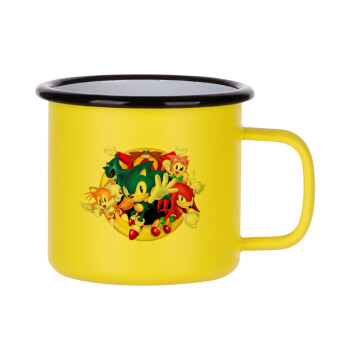 Sonic and friends, Metallic enamel MATT Yellow cup 360ml