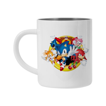 Sonic and friends, Mug Stainless steel double wall 450ml