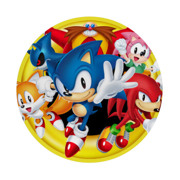 Sonic and friends, Mousepad Round 20cm