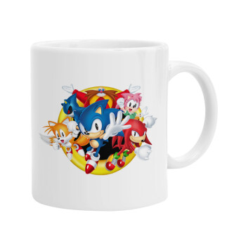 Sonic and friends, Κούπα, κεραμική, 330ml (1 τεμάχιο)