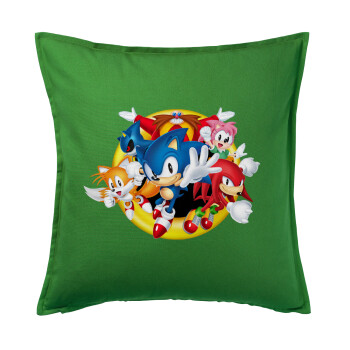 Sonic and friends, Sofa cushion Green 50x50cm includes filling