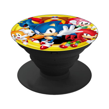 Sonic and friends, Phone Holders Stand  Black Hand-held Mobile Phone Holder