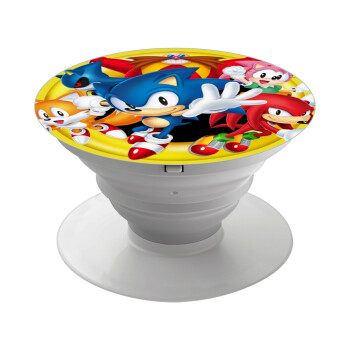 Sonic and friends, Phone Holders Stand  White Hand-held Mobile Phone Holder