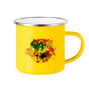 Yellow Enamel Metallic Cup 360ml