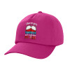 Children's Baseball Cap, 100% Cotton Twill, Fuchsia (COTTON, CHILDREN'S, UNISEX, ONE SIZE)