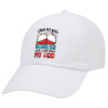 Adult Baseball Cap White 5-panel (POLYESTER, ADULT, UNISEX, ONE SIZE)