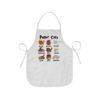 Potter Cats, Chef Apron Short Full Length Adult (63x75cm)