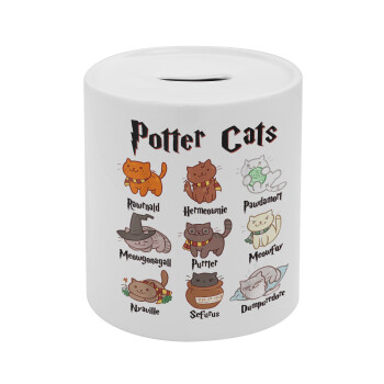 Potter Cats, Κουμπαράς πορσελάνης με τάπα