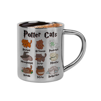 Potter Cats, Double-wall metal cup for espresso (220ml)