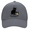 Ultimate Adult Hat Grey, (100% COTTON DRILL, ADULT, UNISEX, ONE SIZE)