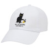 Adult Baseball Cap White 5-panel (POLYESTER, ADULT, UNISEX, ONE SIZE)