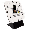 Quartz Wooden table clock with hands (10cm)