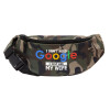 Unisex waist bag (banana) in Jungle camouflage color with 2 pockets