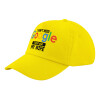 Child's Baseball Cap, 100% Cotton Twill, Yellow (COTTON, CHILD, UNISEX, ONE SIZE)