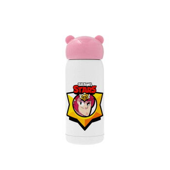 Brawl Stars Colt, Pink stainless steel thermal flask, 320ml