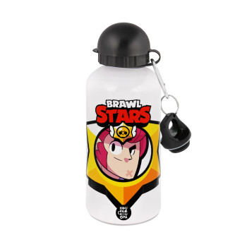 Brawl Stars Colt, Metal water bottle, White, aluminum 500ml