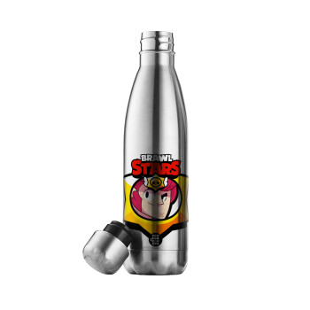 Brawl Stars Colt, Μεταλλικό παγούρι θερμός Inox (Stainless steel), διπλού τοιχώματος, 500ml