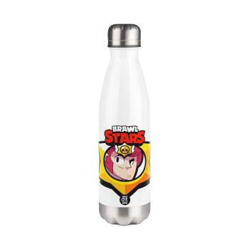 Brawl Stars Colt, Metal mug thermos White (Stainless steel), double wall, 500ml