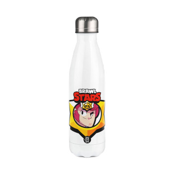 Brawl Stars Colt, Metal mug thermos White (Stainless steel), double wall, 500ml