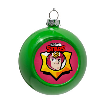 Brawl Stars Colt, Green Christmas tree ornament bauble 8cm