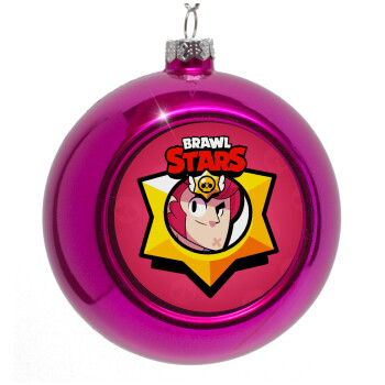 Brawl Stars Colt, Purple Christmas tree ornament bauble 8cm