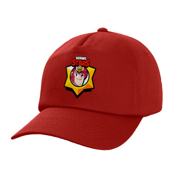 Brawl Stars Colt, Adult Baseball Cap, 100% Cotton, Red (COTTON, ADULT, UNISEX, ONE SIZE)