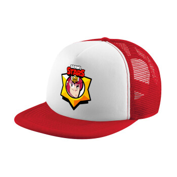 Brawl Stars Colt, Adult Soft Trucker Hat with Red/White Mesh (POLYESTER, ADULT, UNISEX, ONE SIZE)